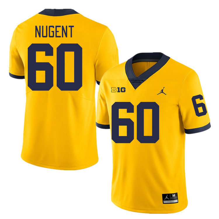 Drake Nugent Michigan Jersey,Michigan Wolverines #60 Drake Nugent Jersey Youth-Maize